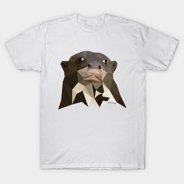 Giant Otter T-Shirt by GeometricWildlife